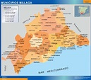 Mapa de Málaga | Provincia, Municipios, Turístico, Carreteras de Málaga ...