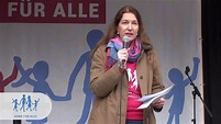 Hedwig von Beverfoerde auf der DEMO FÜR ALLE am 28.2.16 in Stuttgart ...