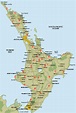 North Island Map - New Zealand Road Maps