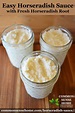 Easy Horseradish Sauce Recipe with Fresh Horseradish Root