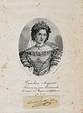 Lithographisches Portrait mit eigenh. U. von Karoline Auguste von ...