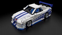 La Nissan Skyline R34 GT-R grise de Fast and Furious existe en Lego