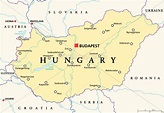 ungarn politische karte - Stockfoto - #14756415 | Bildagentur PantherMedia