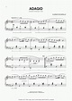 Adagio Piano Sheet Music | OnlinePianist