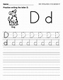Letter D Worksheets Printable | AlphabetWorksheetsFree.com