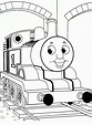 Dibujo para imprimir y colorear de Thomas y sus amigos