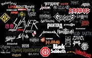 Metalcore Band Logos Collage