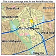 Aerial Photography Map of North Babylon, NY New York