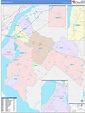 Salem County, NJ Wall Map Color Cast Style by MarketMAPS - MapSales