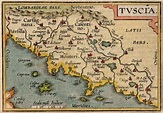 ORTELIUS MAP OF TUSCANY TUSCIA FROM THE EPITOME || Michael Jennings ...