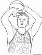 Larry Bird Coloring page Printable