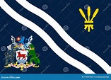 Bandera De Oxford En Inglaterra Ilustración del Vector - Ilustración de ...
