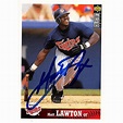 Matt Lawton autographed baseball card (Minnesota Twins) 1997 Upper Deck ...