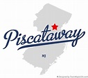 Map of Piscataway, NJ, New Jersey