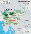 Slovenia Large Color Map
