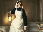 illustration-of-florence-nightingale-holding-lamp • Humanitas Onder Dak