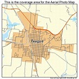 Aerial Photography Map of Teague, TX Texas