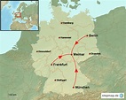 StepMap - Travel to Weimar Germany - Landkarte für Deutschland