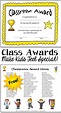 Classroom Awards Make Kids Feel Special! | Classroom awards, Classroom ...