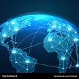 Internet concept of global network connections Vector Image
