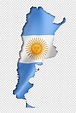Mapa de la bandera argentina | Archivo PSD Premium