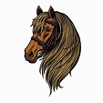 Ilustración de cabeza de caballo | Vector Premium