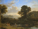 Claude Lorrain, Pastoral Landscape, 1646 | Landscape paintings, Oil ...