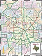 Dallas mapa de la Ciudad de mapa de Dallas (Texas - USA)