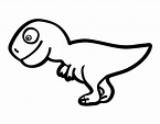 Tiranosaurio Rex Ninos Dinosaurios Para Colorear - Páginas Colorear