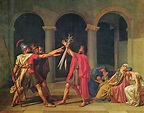 The Oath of Horatii - Jacques-Louis David - WikiArt.org - encyclopedia ...