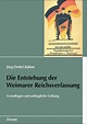 Die Entstehung der Weimarer Reichsverfassung - Droste Verlag