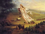 American Progress - 1872 Painting Celebrating Manifest Destiny : r ...