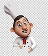 Chef de arte, chef de cocina de dibujos animados, chef, comida ...