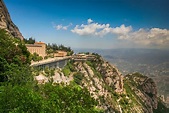 The Benedictine monastery of Montserrat in Catalonia Spain. May 2005 ...