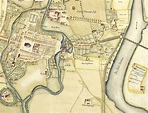 Forst Lausitz, Stadtplan, um 1750 | Nachrichten, Historisch, Stadtplan