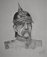 Otto Von Bismarck by Ron Bedsole Otto Von Bismarck, Pencil Sketch ...