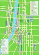 Grand Rapids hotels and sightseeings map