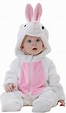 Soft Toddlers’ White Rabbit Pajamas Unisex Baby Cosplay Onesie Costume ...