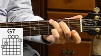 The G7 Chord - How to Play Basic Guitar Chords - Guita For Beginners ...