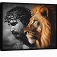 Quadro Jesus O Leão de Judá | QuadrosDecorativos.com