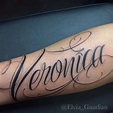 Veronica | Tatuajes de nombres, Fuentes de letras para tatuaje, Cursiva ...