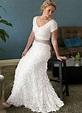 50 Decent Wedding Dresses for Older Brides Over 60 - Plus Size Women ...