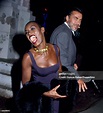 British singer and supermodel Grace Jones attending an event with her ...
