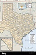 Political map of Texas Stock Photo - Alamy