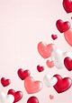 Tarjeta Amor Corazón Corazones Antecedentes Celebración Bangle Pink ...