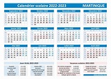Vacances scolaires 2022 2023 académie de Martinique