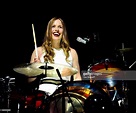 Anna Prior of Metronomy performs on stage at Alexandra Palace on ...