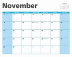 November 2015 Calendar Page Free Stock Photo - Public Domain Pictures