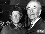 Albert Speer and his wife Margarethe during a short press conference in ...