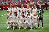 The Switzerland team pose for a team photo ahead of the FIFA Women's ...